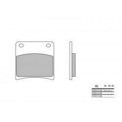 Plaquettes de frein BREMBO route métal fritté 07SU13SA