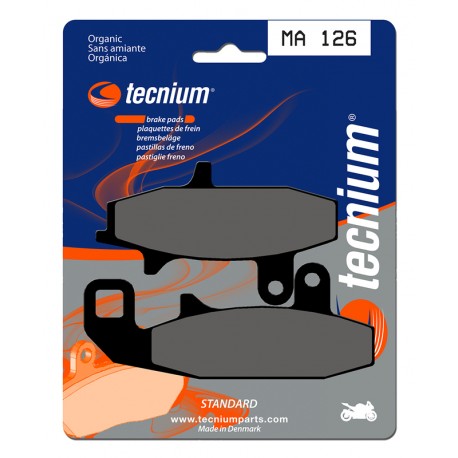 Plaquettes de frein moto TECNIUM route organique MA126