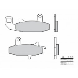 Plaquettes de frein BREMBO route métal fritté 07SU15SA