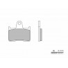 Plaquettes de frein moto BREMBO route métal fritté 07SU25SP 0