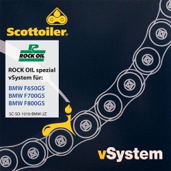 Système de graissage de chaîne Scottoiler vSystem pour BMW F650GS / F700GS / F800GS (2008-2016)