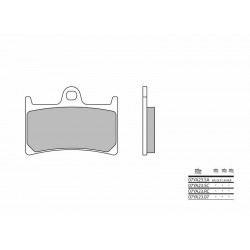 Plaquettes de frein moto BREMBO 07YA23SC métal fritté