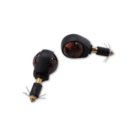 Clignotants embouts de guidonSHIN YO Ochsenauge fumé