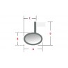 Rétroviseur embout de guidon HIGHSIDER Tetra long 3