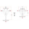 Support de plaque HIGHSIDER Akron-RS pro APRILIA RS4 125 TUONO 125 RSV4 TUONO TUONO V4 2