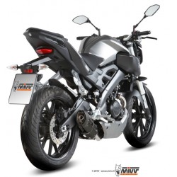 Ligne complète d'échappement MIVV SUONO YAMAHA MT-125 2015-2019 YZF-R 125 2014-2019