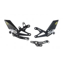 Commandes reculées fixes LIGHTECH sélection standard TRIUMPH STREET TRIPLE DAYTONA