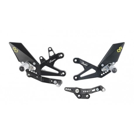 Commandes reculées fixes LIGHTECH sélection standard TRIUMPH STREET TRIPLE DAYTONA