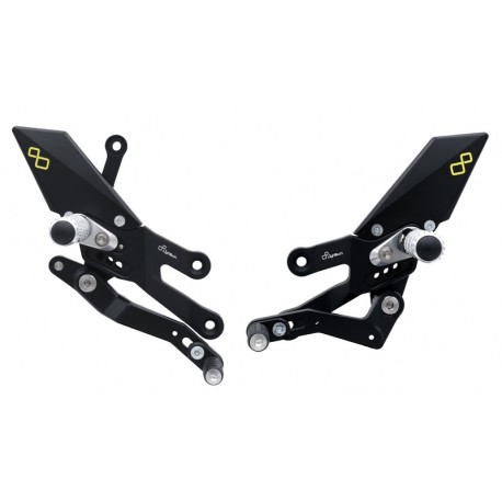 Commandes reculées réglable / fixe LIGHTECH sélection standard YAMAHA MT-09 TRACER 9 GT