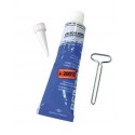 Pâte à joint silicone pour bas moteur moto 2T / 4T et pompe à eau et carters accessoires.