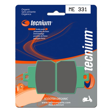 Plaquettes de frein TECNIUM Scooter organique ME331