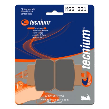 Plaquettes de frein TECNIUM Maxi Scooter métal fritté MSS331