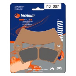 Plaquettes de frein TECNIUM MX / Quad métal fritté MO397