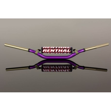 Guidon RENTHAL MX / Enduro Twinwall 996 Villopoto/Stewart Handlebar violet