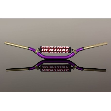 Guidon RENTHAL MX / Enduro Twinwall 997 Carmichael Handlebar violet