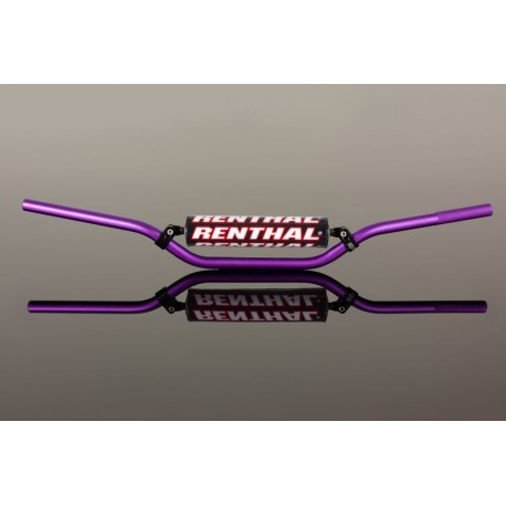 Guidon RENTHAL MX / Enduro 966 Reed High violet