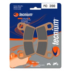 Plaquettes de frein TECNIUM MX / Quad métal fritté MO398