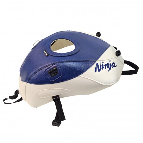 Tapis de reservoir BAGSTER KAWASAKI ZX6R 2020-2024 BLANC /. DECO BLEU