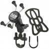Pack complet RAM MOUNTS X-Grip® bras court fixation U-Bolt sur guidon 1