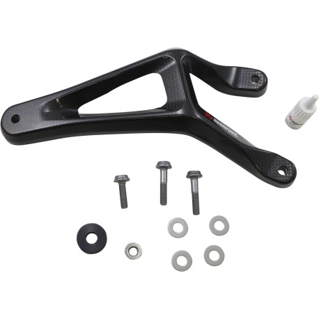 patte d'échappement carbone AKRAPOVIC KAWASAKI ZX10R ZX10RR 2021-2024