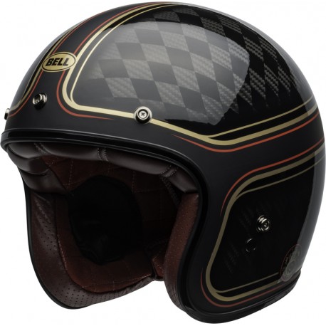 Casque BELL Custom 500 RSD Checkmate Matte Gloss Black/Gold