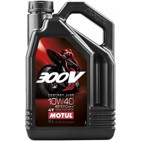 HUILE MOTUL 300V Factory Line Road Racing 10W40 4Litres