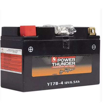 Batterie moto Power thunder activé d'usine 12 volts YT7B-BS PT7B-4 YT7B-4