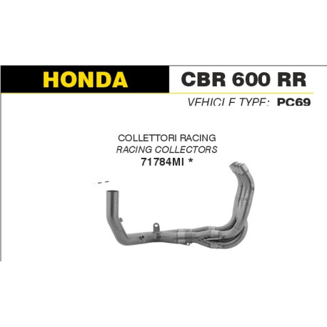 Collecteur racing d'Echappement ARROW HONDA CBR 600 RR 2024