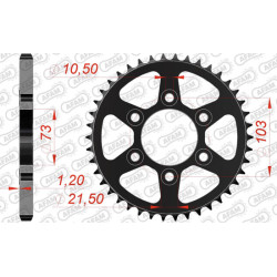 Couronne de transmission moto Ducati 1160 MULTISTRADA V4 2021-2024 1160 DIAVEL V4 2024