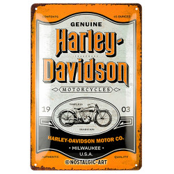 plaque metal moto HARLEY DAVIDSON MOTORCYCLES