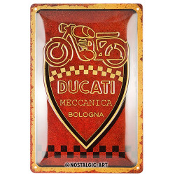 plaque metal moto DUCATI MECCANICA BOLOGNA