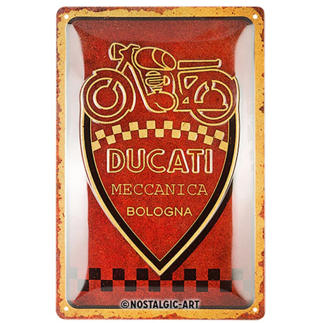 plaqus metal moto DUCATI MECCANICA BOLOGNA