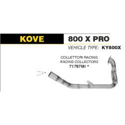Collecteur racing échappement ARROW KOVE 800X PRO 2024