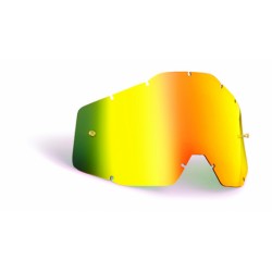 Ecran de rechange Masque Cross Enduro enfant 100% POWERBOMB / POWERCORE anti-buée or