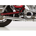 Ligne complète d'Echappement custom FALCON CROMO LINE HONDA VT 125 SHADOW 1999-2007