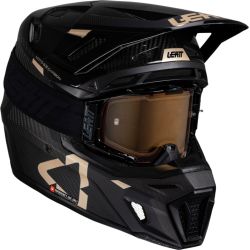Casque Moto Cross LEATT Kit Moto 9.5 V25 carbone avec masque Velocity 6.5 offert