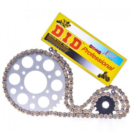 Kit Chaine moto DID TM EN 125 ENDURO MX 125 CROSS