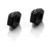 Kit réhausse de guidon moto SW MOTECH noir Ø 22mm H 25mm 5