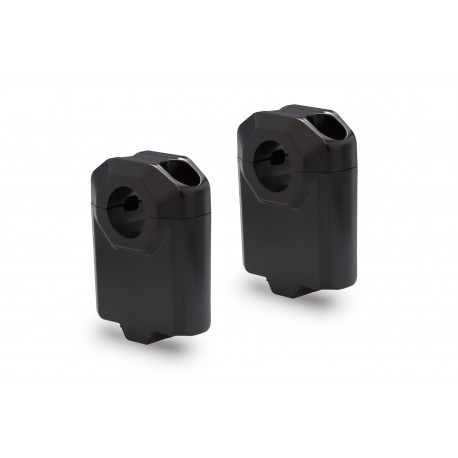 Kit réhausse de guidon moto SW MOTECH noir Ø 22mm H 25mm