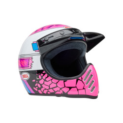 Casque BELL Moto-3 - Deathspray Pink Purple