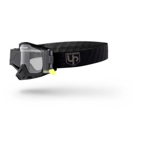 Masque moto cross UP DESIGN Bold NOIR MIDNIGHT écran transparent Roll Off