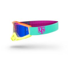 Masque moto cross UP DESIGN Bold NEON écran miroir