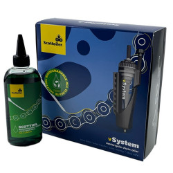 Graisseur de chaîne électronique SCOTTOILER lubrifiant vert biodégradable