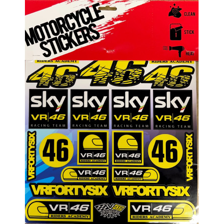 Planche autocollants A4 ROSSI VR46