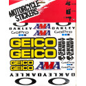 Planche autocollants A4 GEICO