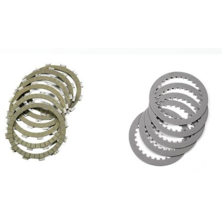 Kit disques garnis + lisses Newfren Aprilia 125 moteur Rotax Kit disques garnis + lisses Newfren Aprilia 125 moteur Rotax