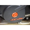 Bouchons carter moteur latéraux SCAR orange KTM