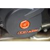 Bouchons carter moteur latéraux SCAR orange KTM 1