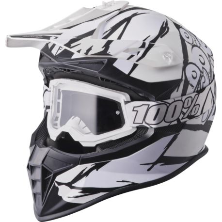 Casque Moto Cross GMS FORTIS GRAFFI avec lunettes 100% inclus