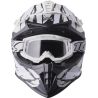 Casque Moto Cross GMS FORTIS GRAFFI avec lunettes 100% inclus 1